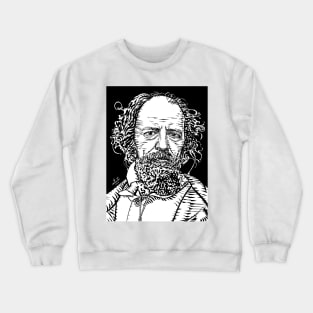 ALFRED,LORD TENNYSON ink portrait Crewneck Sweatshirt